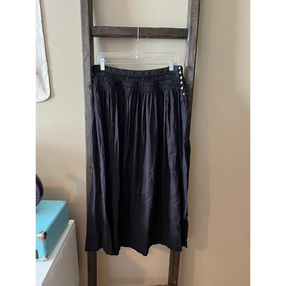 Love Shack Fancy Black Midi Skirt - Picture 1 of 10
